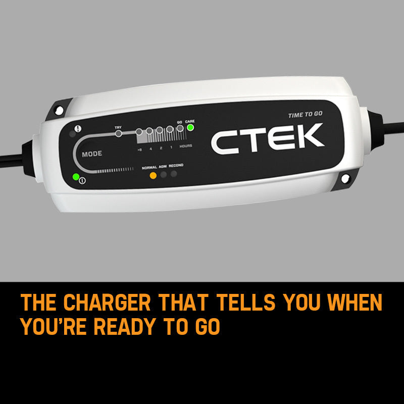 12V Smart Battery Charger Maintainer, IP65, 5A, CTEK CT5