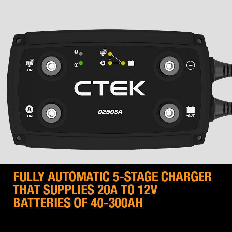 140A Dual Battery System with Solar Support, Protection - CTEK