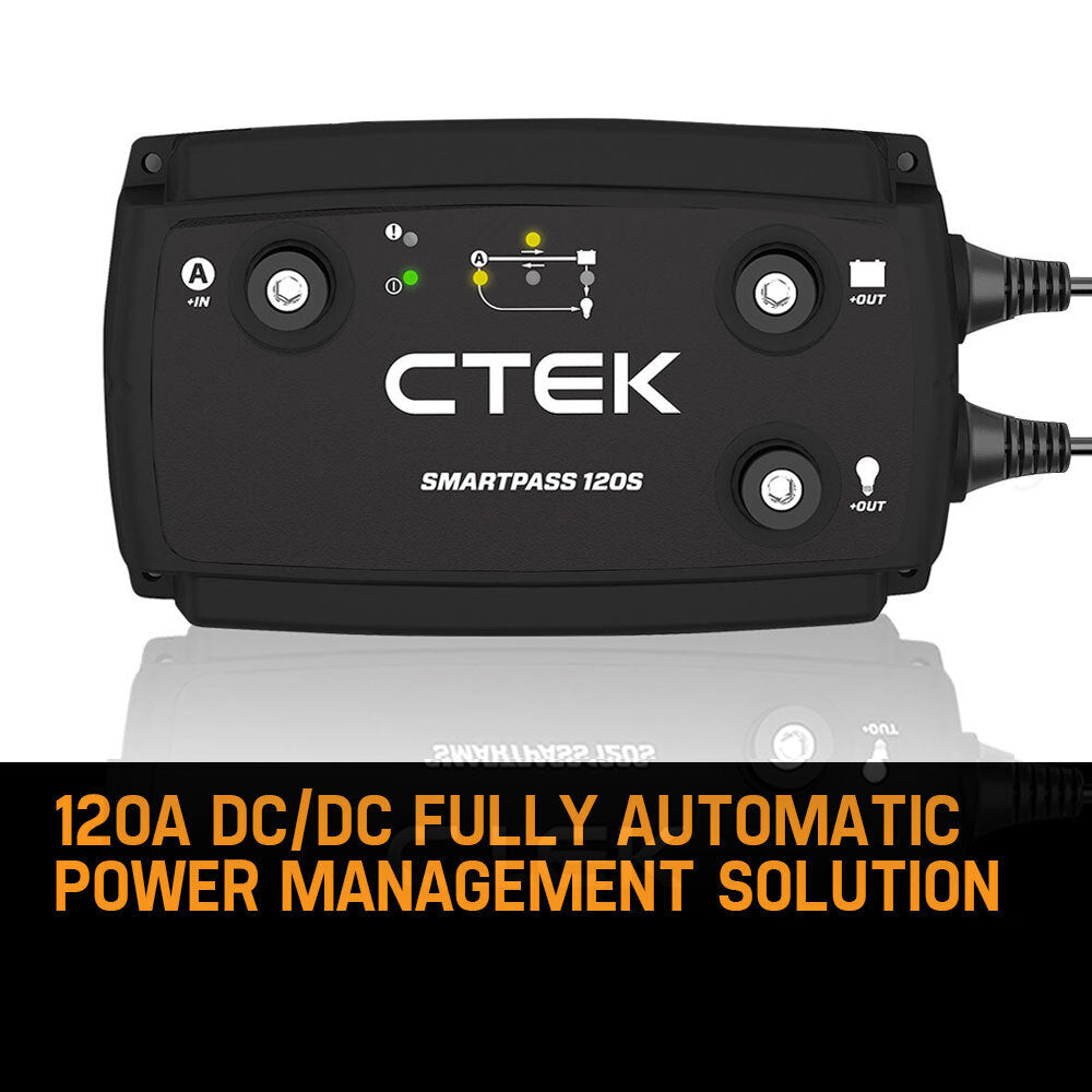 120A Power Management System for 12V Batteries, CTEK Smartpass 120S