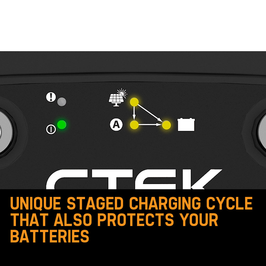 Dual Input 20A Smart Battery Charger Kit, 12V, Lead Acid & Lithium - CTEK