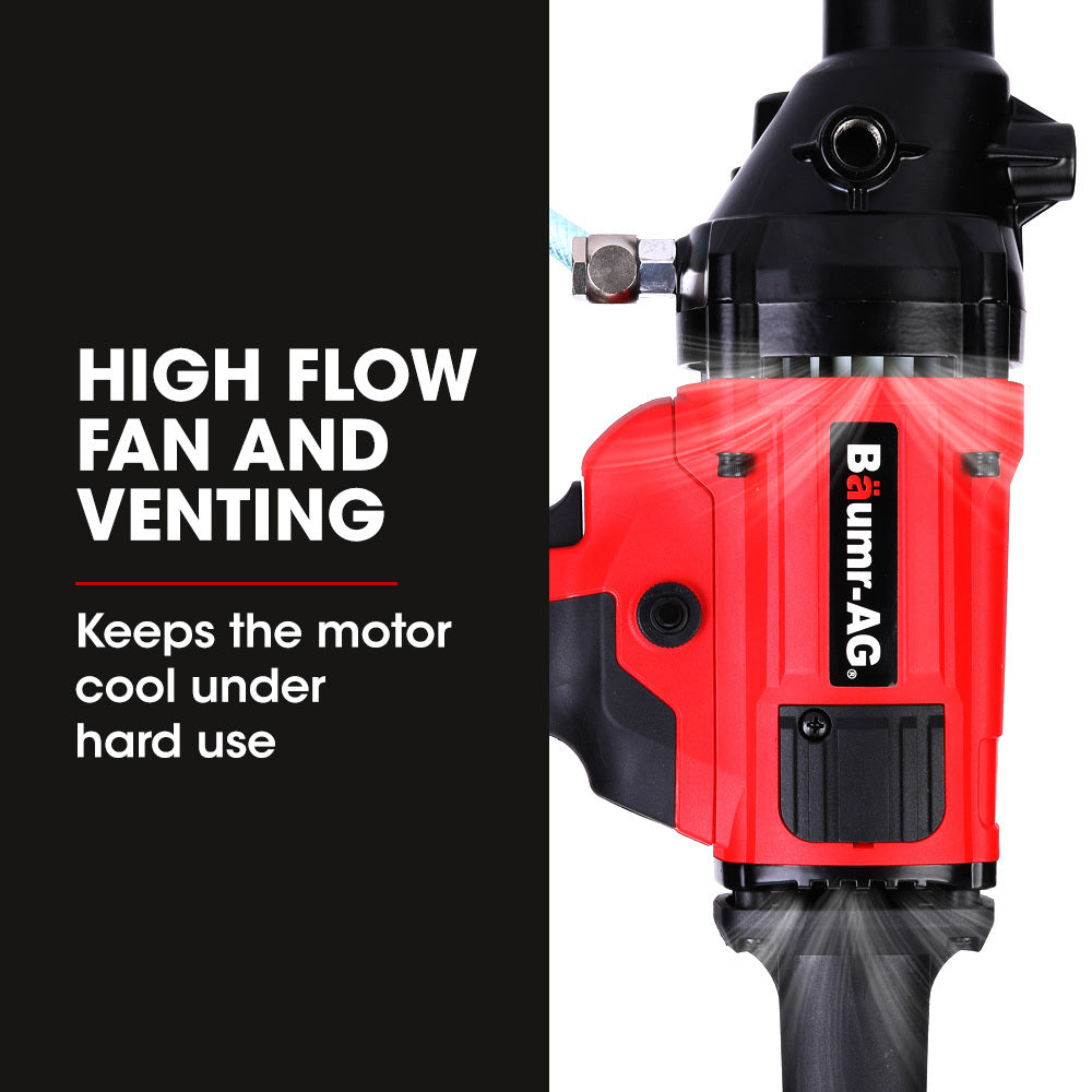 HC-120 120mm Handheld Core Drill 1800W Wet/Dry Combo with 76mm Diamond Bit