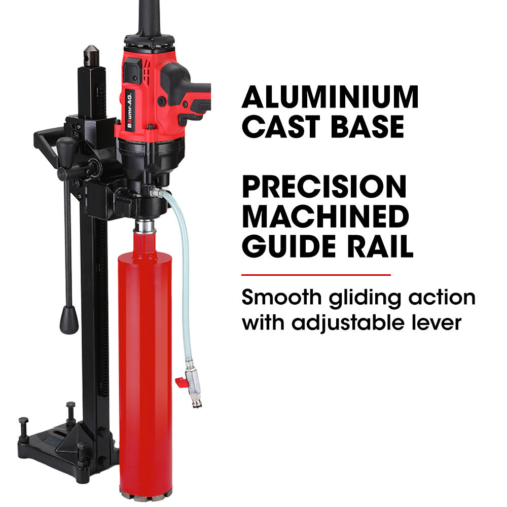 Baumr-AG 160mm Handheld Core Drill 2000W Wet/Dry with Stand and Bit Combo