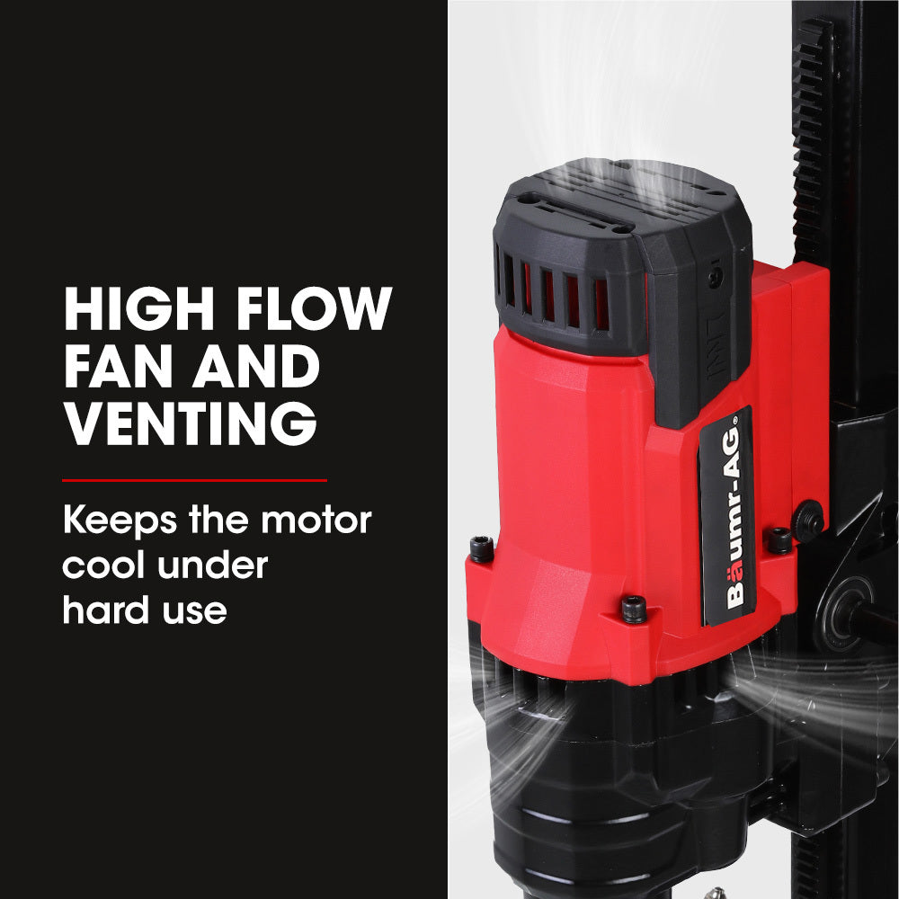 VC-200 200mm Concrete Core Drill 3000W with Stand Rig