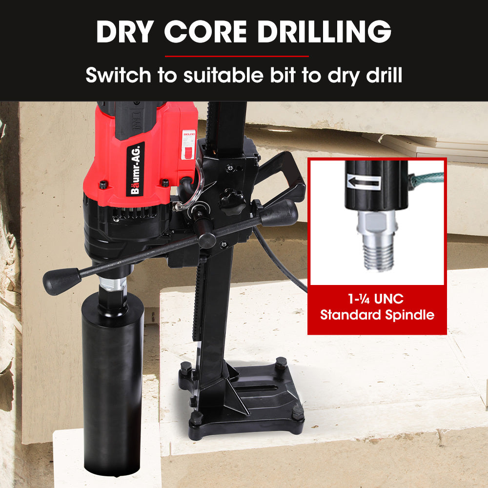 VC-200 200mm Concrete Core Drill 3000W with Stand Rig