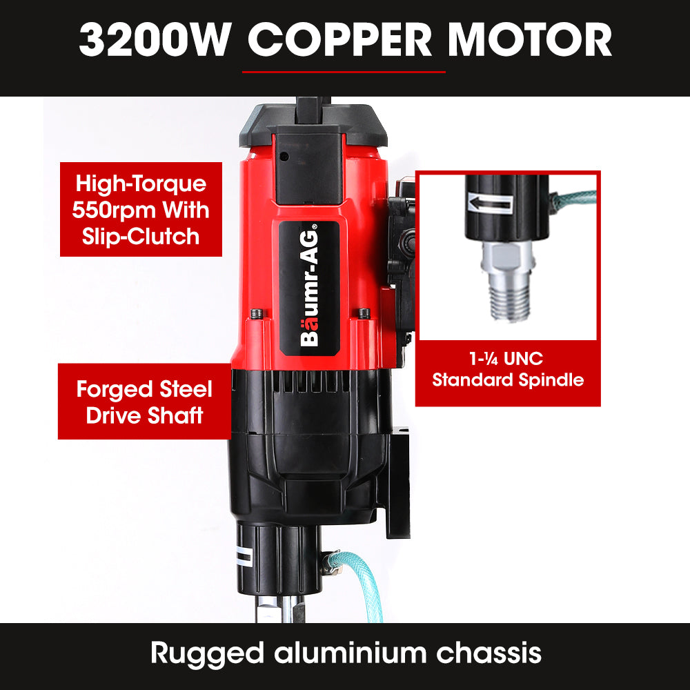 Baumr-AG 3200W 300mm Wet/Dry Core Drill for Concrete
