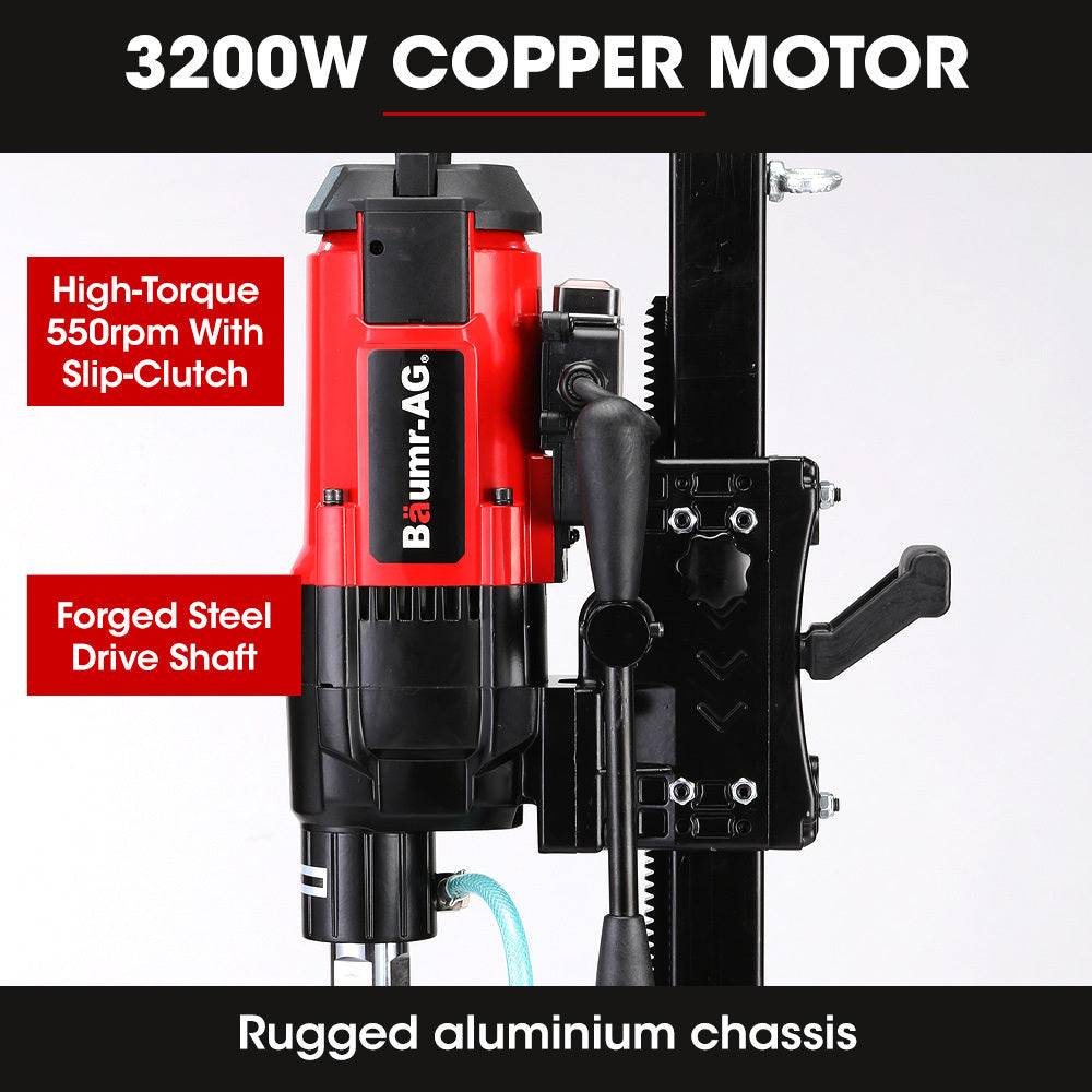 VC-280 280mm Vertical Core Drill 3200W Wet/Dry with 202mm Bit
