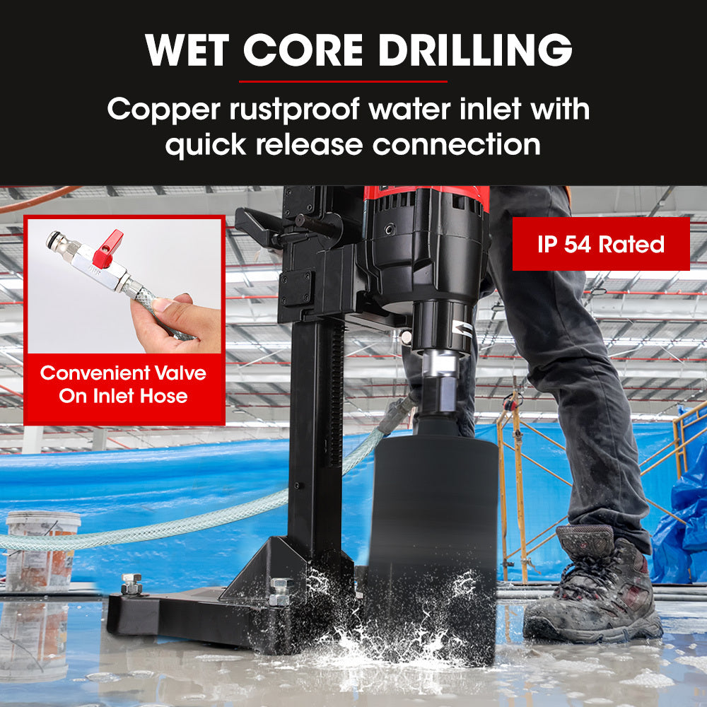 VC-280 280mm Vertical Core Drill 3200W Wet/Dry with 202mm Bit