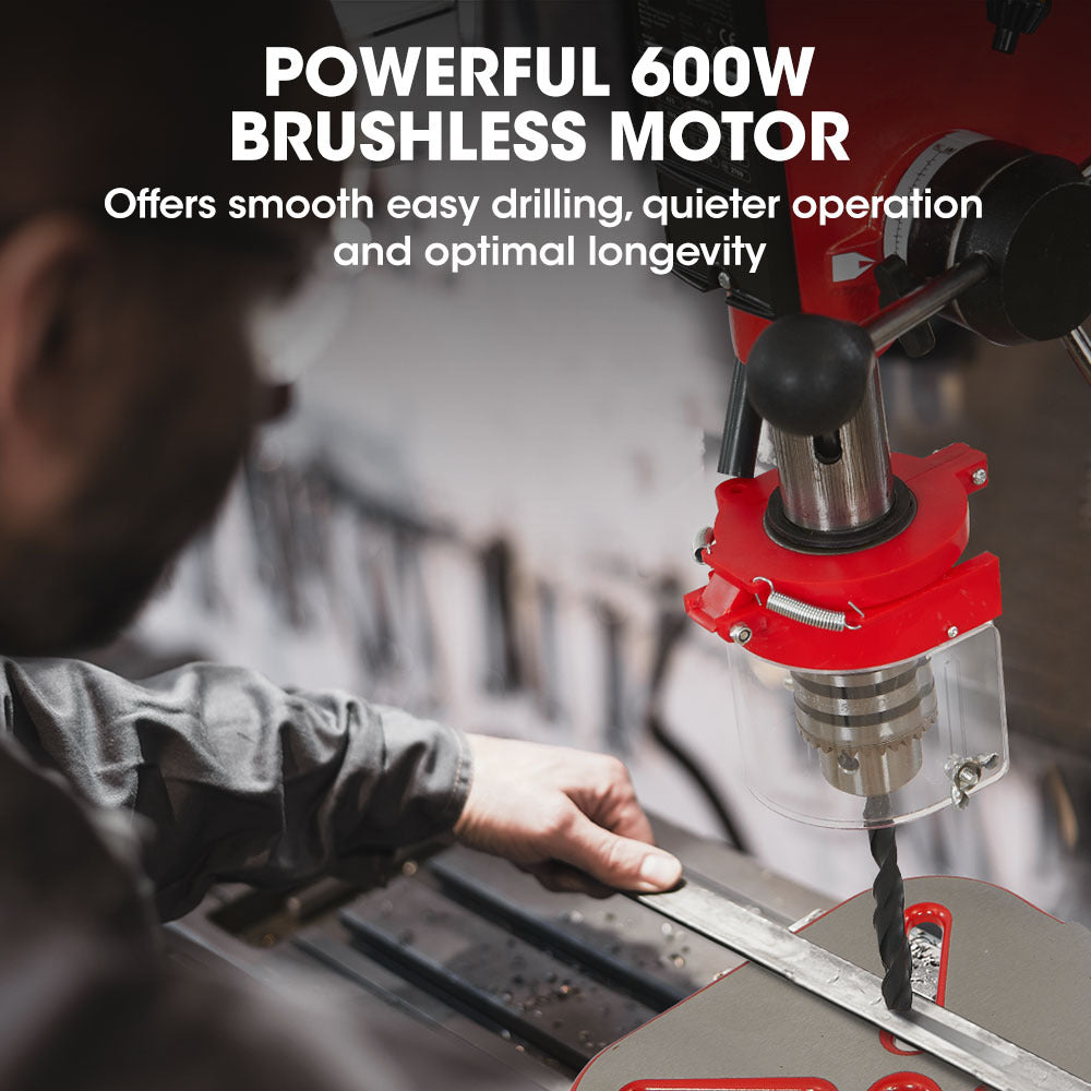 DP17 12" Bench Drill Press 600W 12 Speeds 16mm Chuck