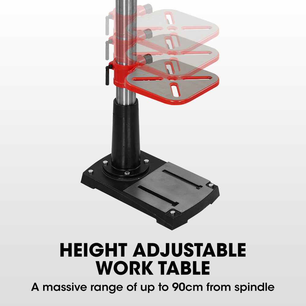DP19 12" Pedestal Drill Press 600W 16 Speeds 16mm Chuck