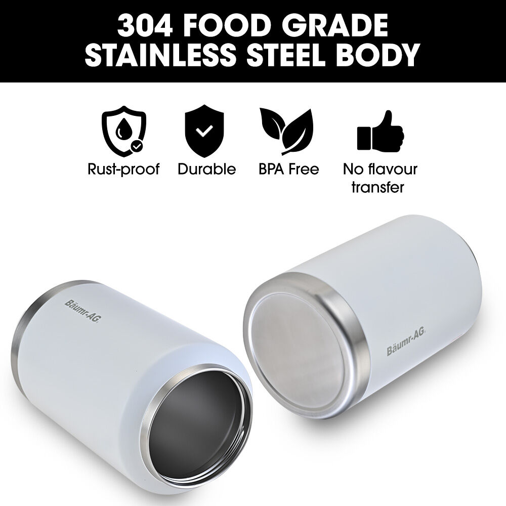 Baumr-AG 3.8L Insulated Stainless Steel Water Jug White