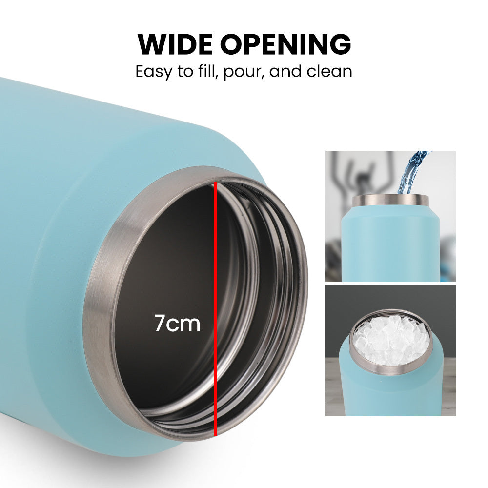 Proflex 1L Insulated Stainless Steel Water Bottle Seafoam Green