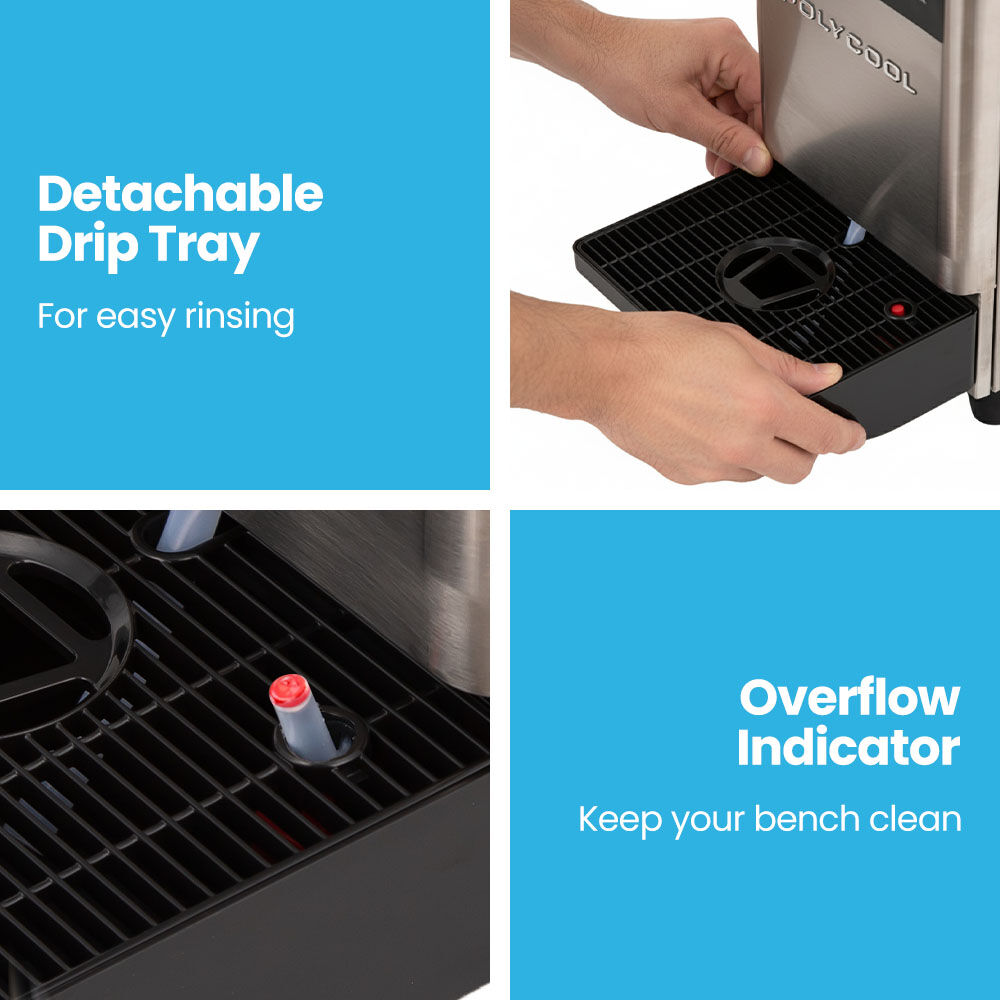 POLYCOOL 12L Single Tank Commercial Slush Machine, Digital Control Panel, SAA Approved, Juice and Frozen Slushy Maker
