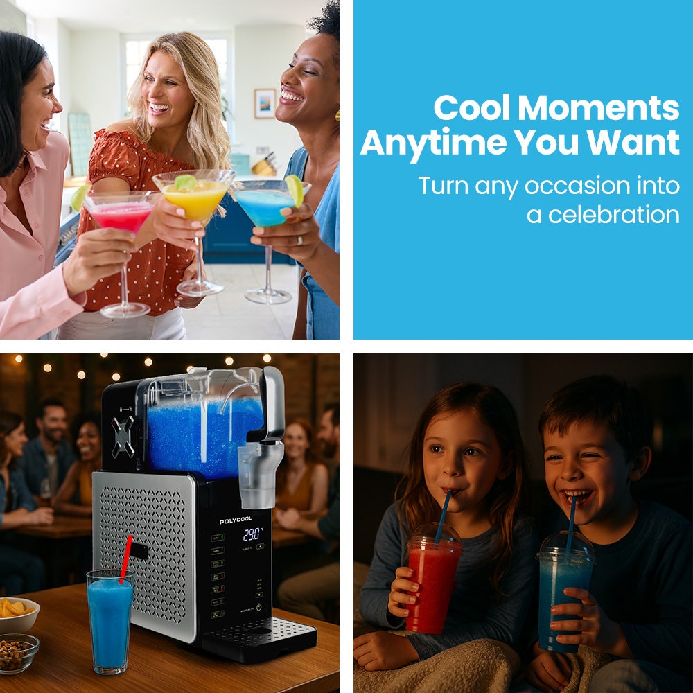 PolyCool 3L Slushie Machine Fast Chilling Digital Controls