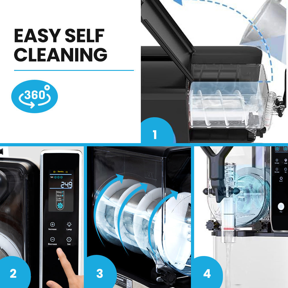 POLYCOOL 3L Single Tank Slushie Machine, Digital Control Slushy Maker