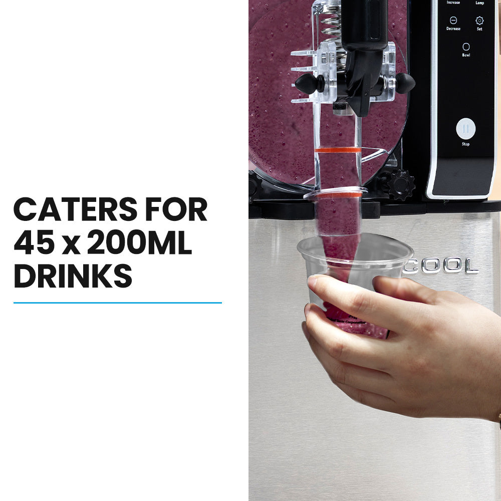 POLYCOOL 9L Triple Tank Slushie Machine, Independent Digital Control Slushy Maker