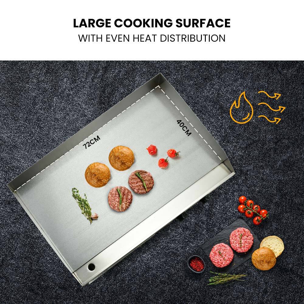 Dual Zone Electric Griddle, 4.4KW, Extra Large - Thermomate