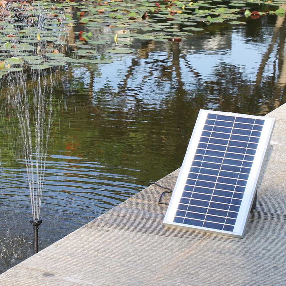 Protege Hi-Flow Solar Fountain Pond Pump Remote Control LED Nozzle Kit