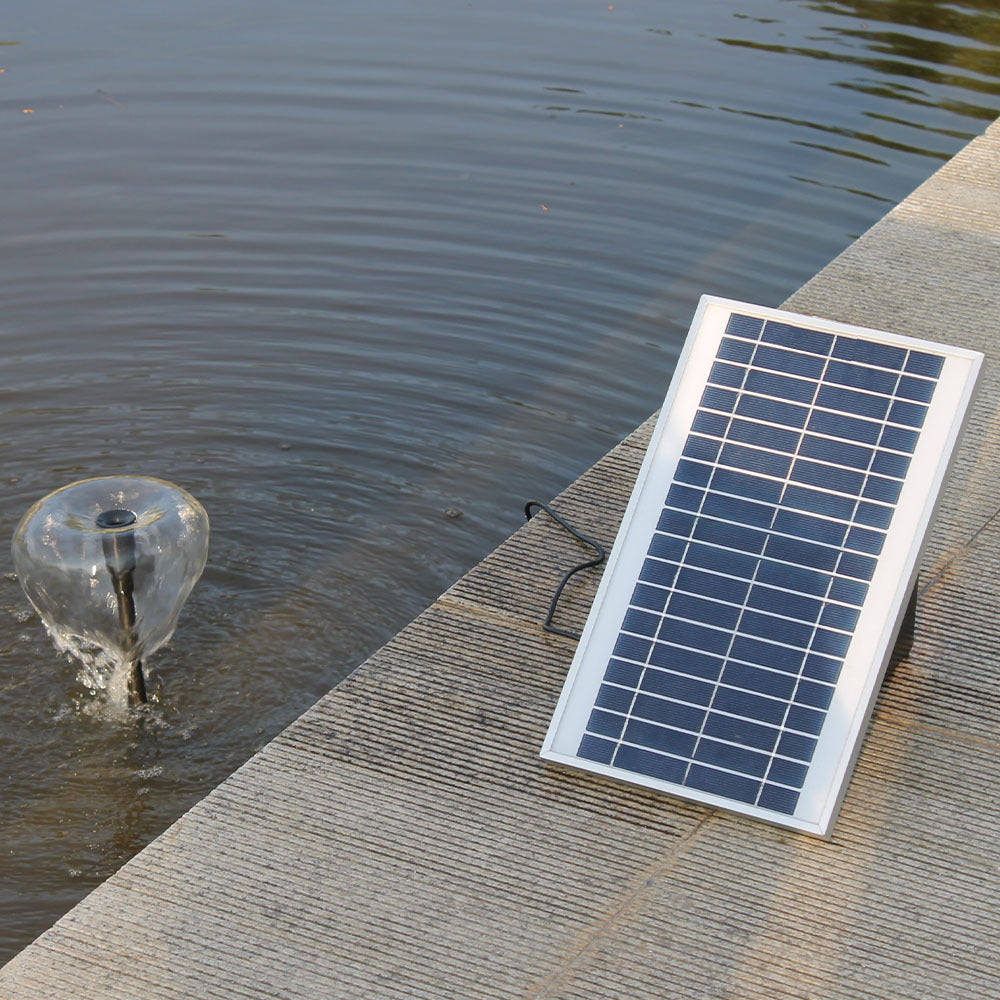 Protege Hi-Flow Solar Fountain Pond Pump Remote Control LED Nozzle Kit