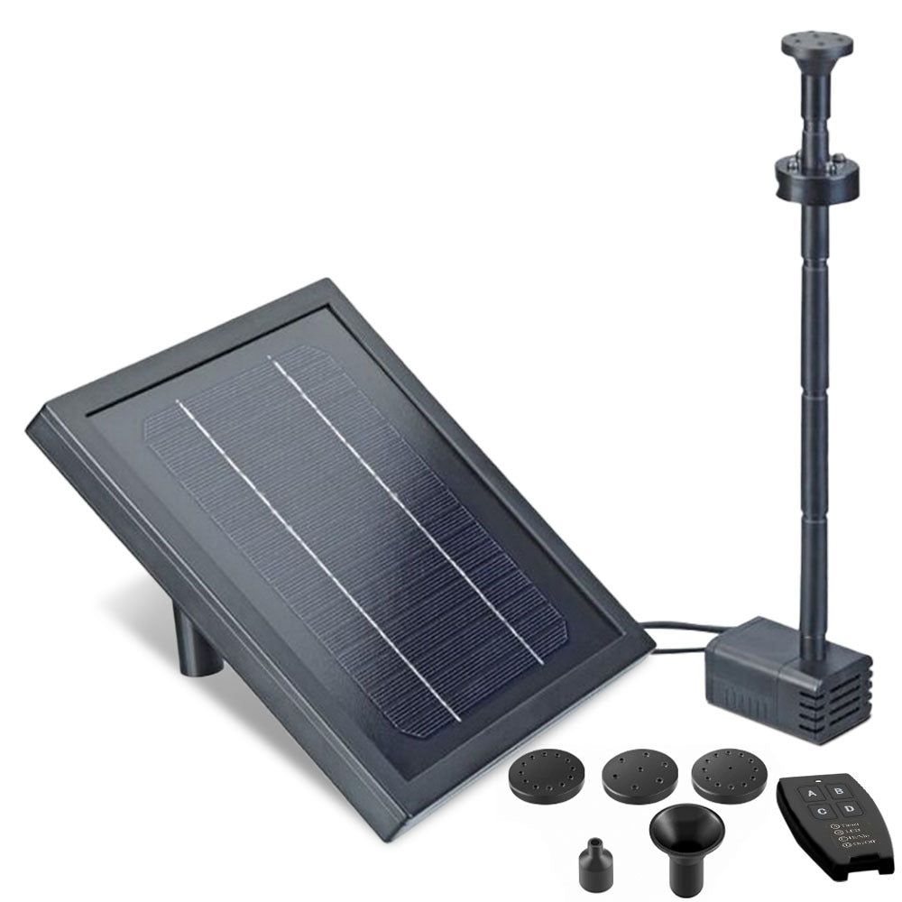Protege Solar Pond Fountain Pump Remote Control LED Lights