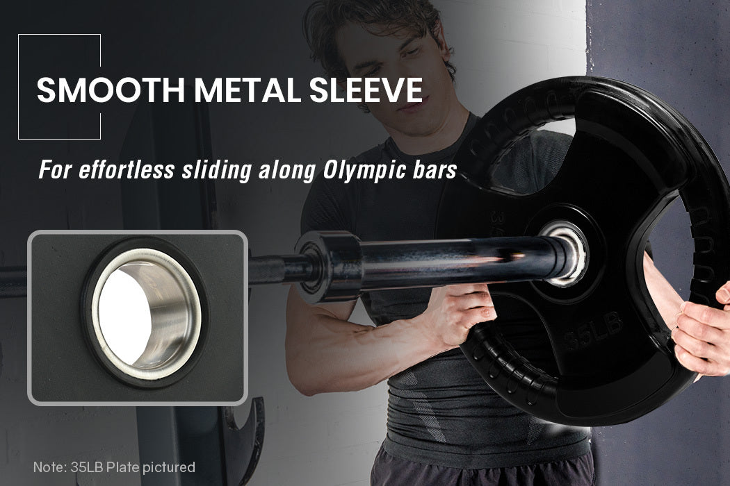 20kg Zinc Olympic Barbell Set, Rubber Plates, Proflex