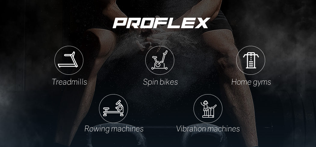 18-in-1 Adjustable Dumbbell Set 50kg, Ergonomic Grip - Proflex