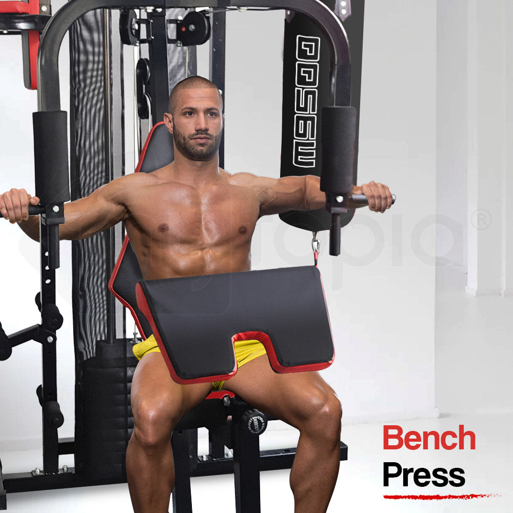 Proflex Home Gym Exercise Machine Weight Bench Press Set 100lbs