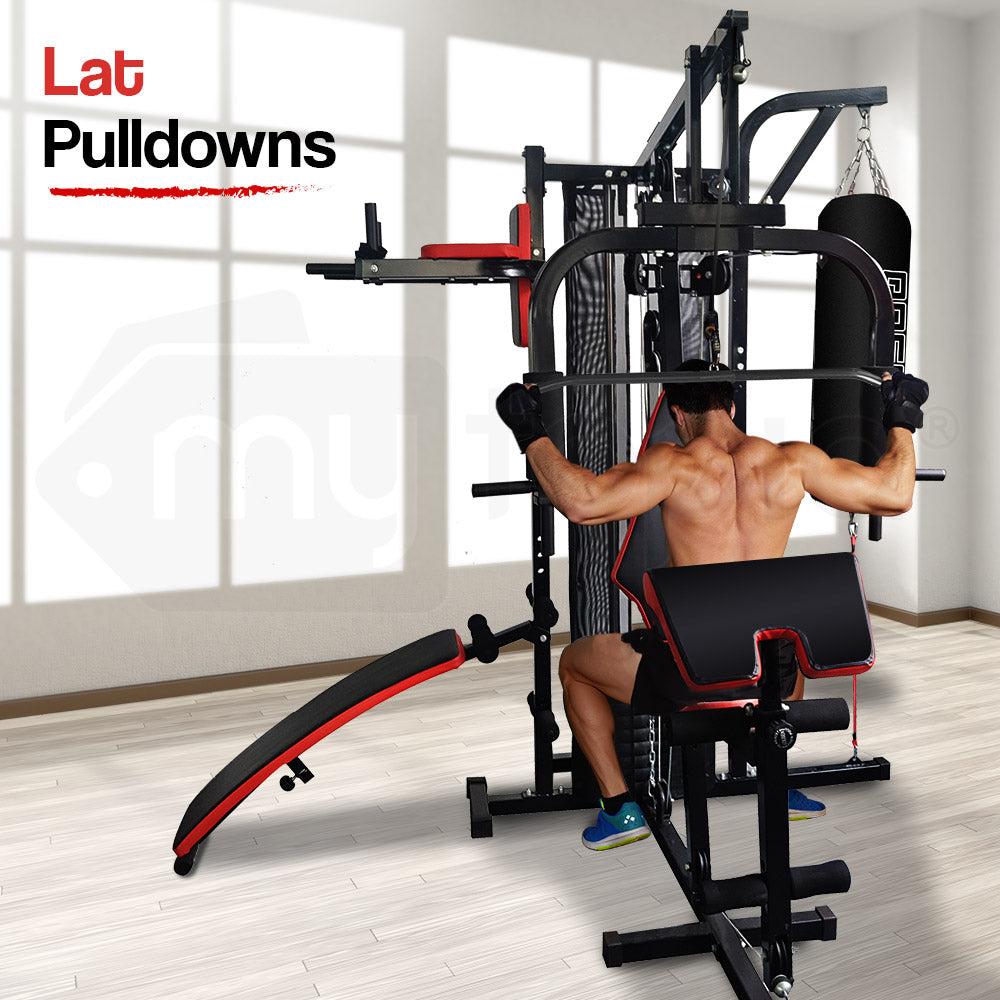 Proflex Home Gym Exercise Machine Weight Bench Press Set 100lbs