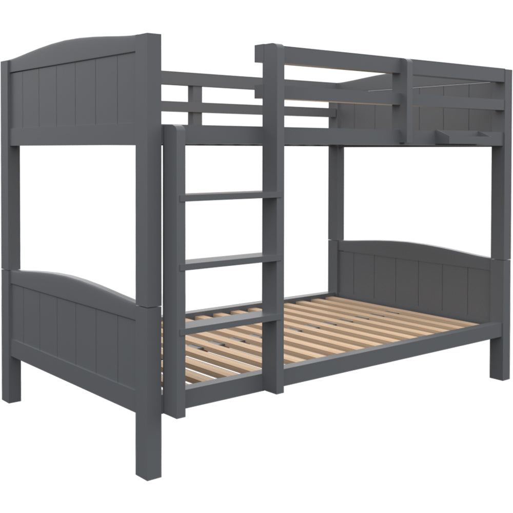 Modular Pine Bunk Bed Frame, Split, Grey, Kingston Slumber