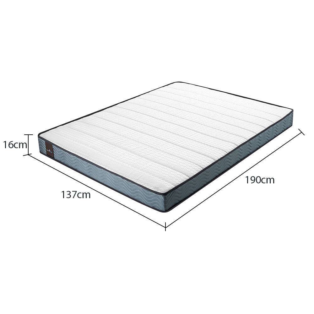 Medium-Firm Double Bonnell Spring Mattress, Foam Top 16CM Kingston Slumber