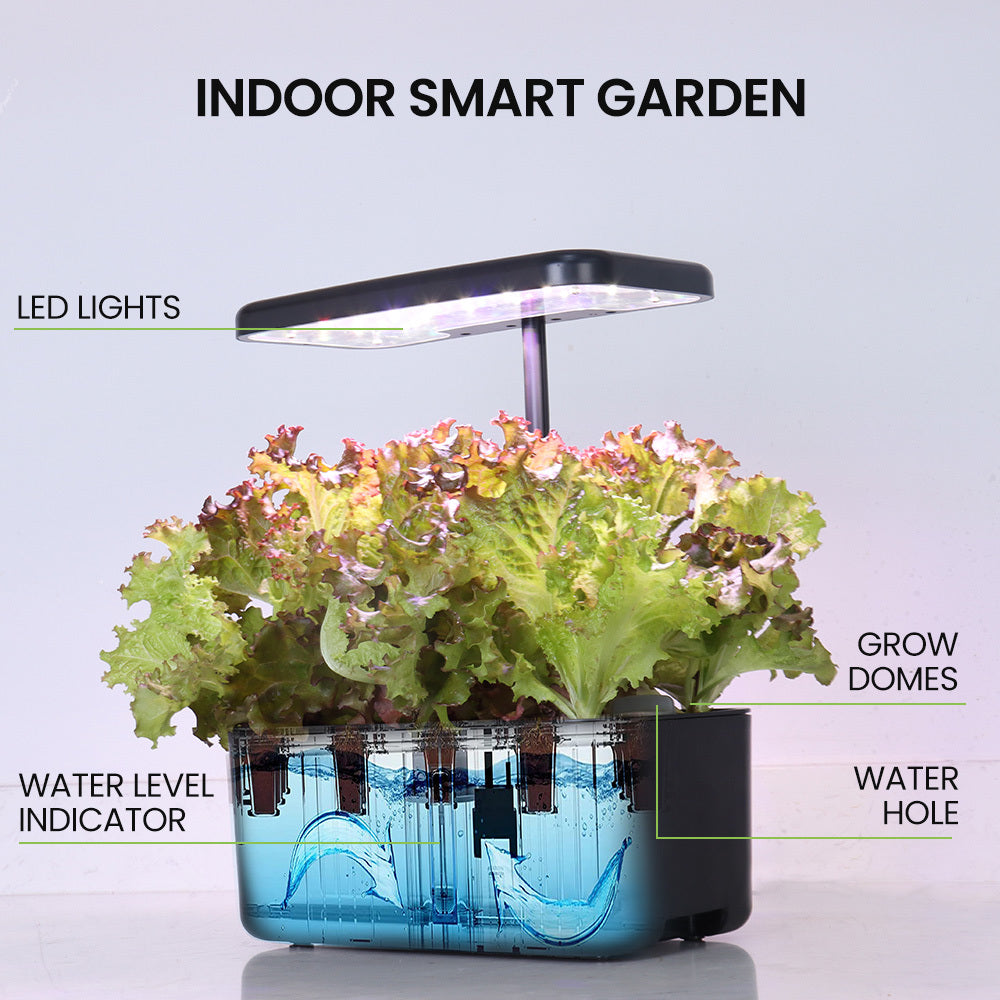 Automatic LED 8 Pod Hydroponic System, 3L Tank, PlantCraft