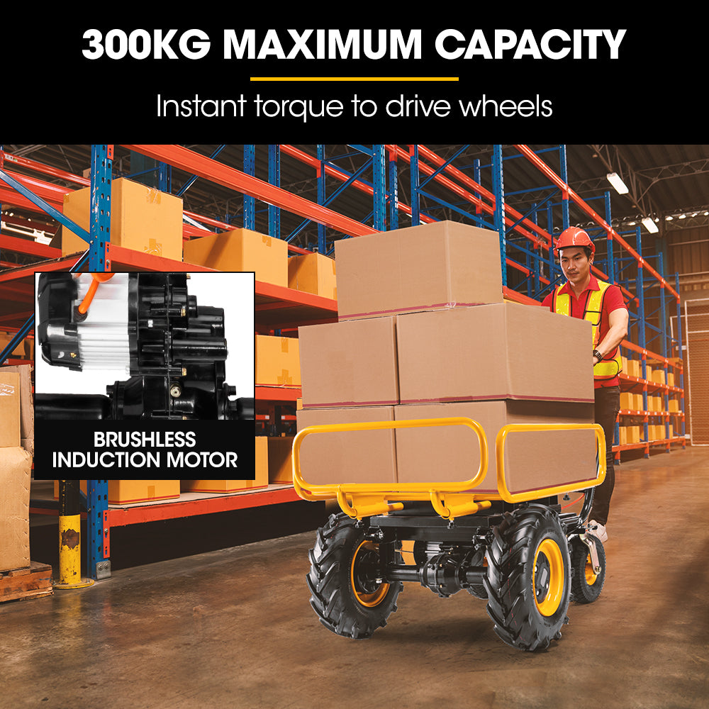 Baumr-AG 40V 300kg Electric Wheelbarrow Motorised Dumper