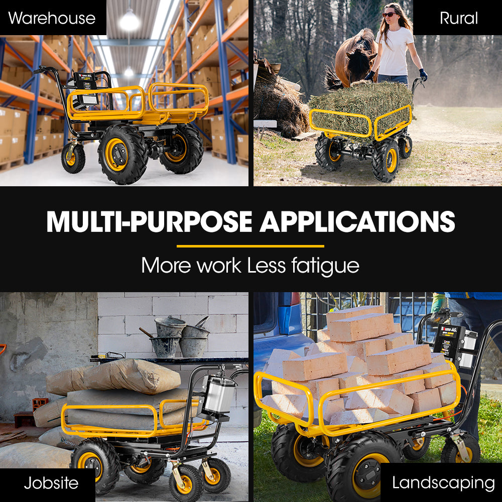 Baumr-AG 40V 300kg Electric Wheelbarrow Motorised Dumper