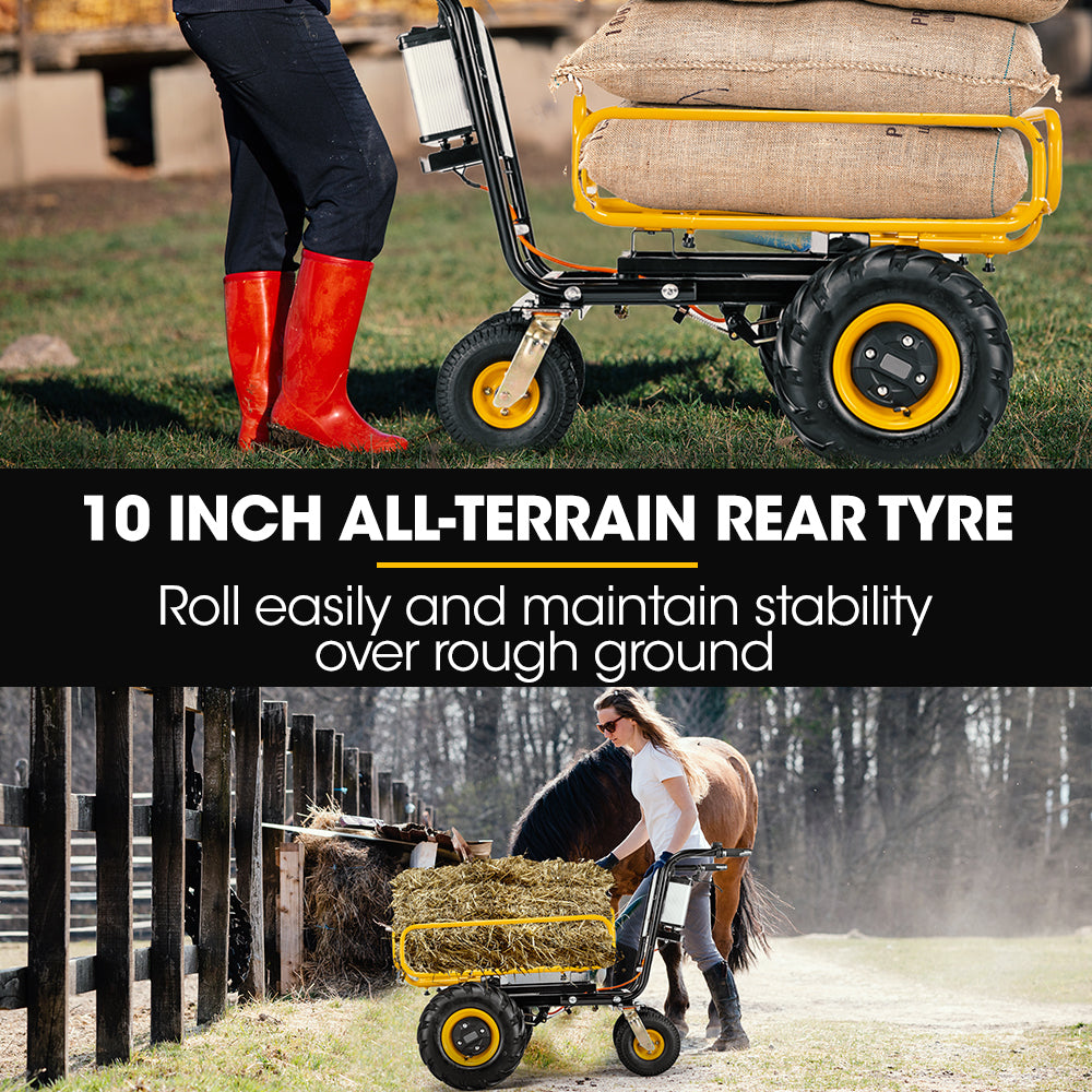 Baumr-AG 40V 300kg Electric Wheelbarrow Motorised Dumper