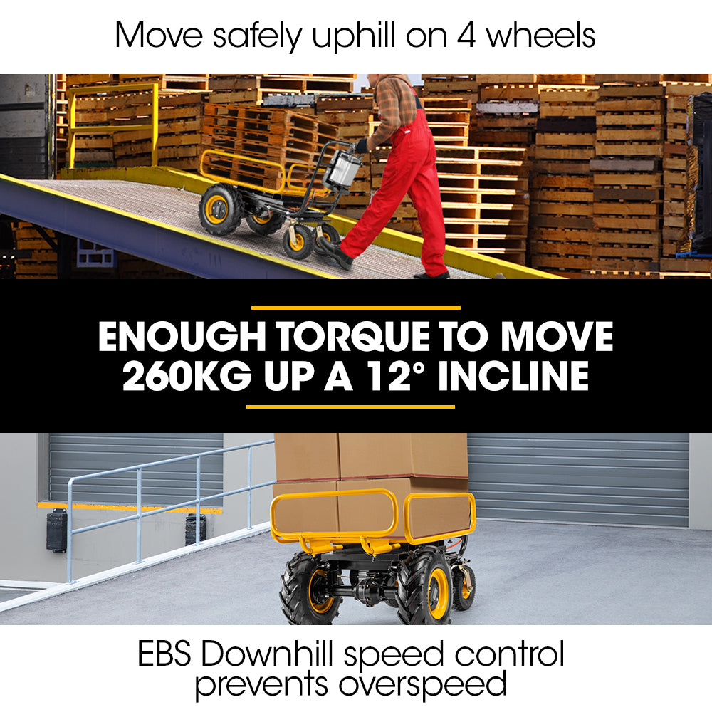 Baumr-AG 40V 300kg Electric Wheelbarrow Motorised Dumper