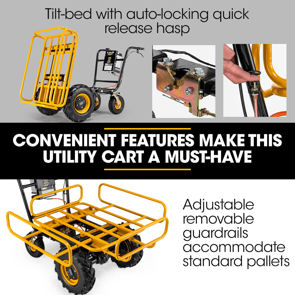Baumr-AG 40V 300kg Electric Wheelbarrow Motorised Dumper
