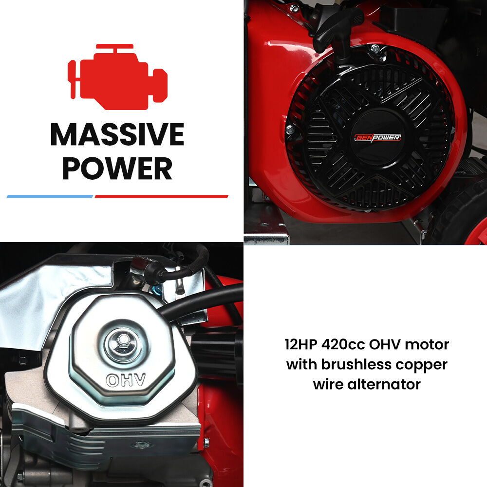 GF8500ie 8.5kW Inverter Generator Push-Button Start Portable 20L Tank