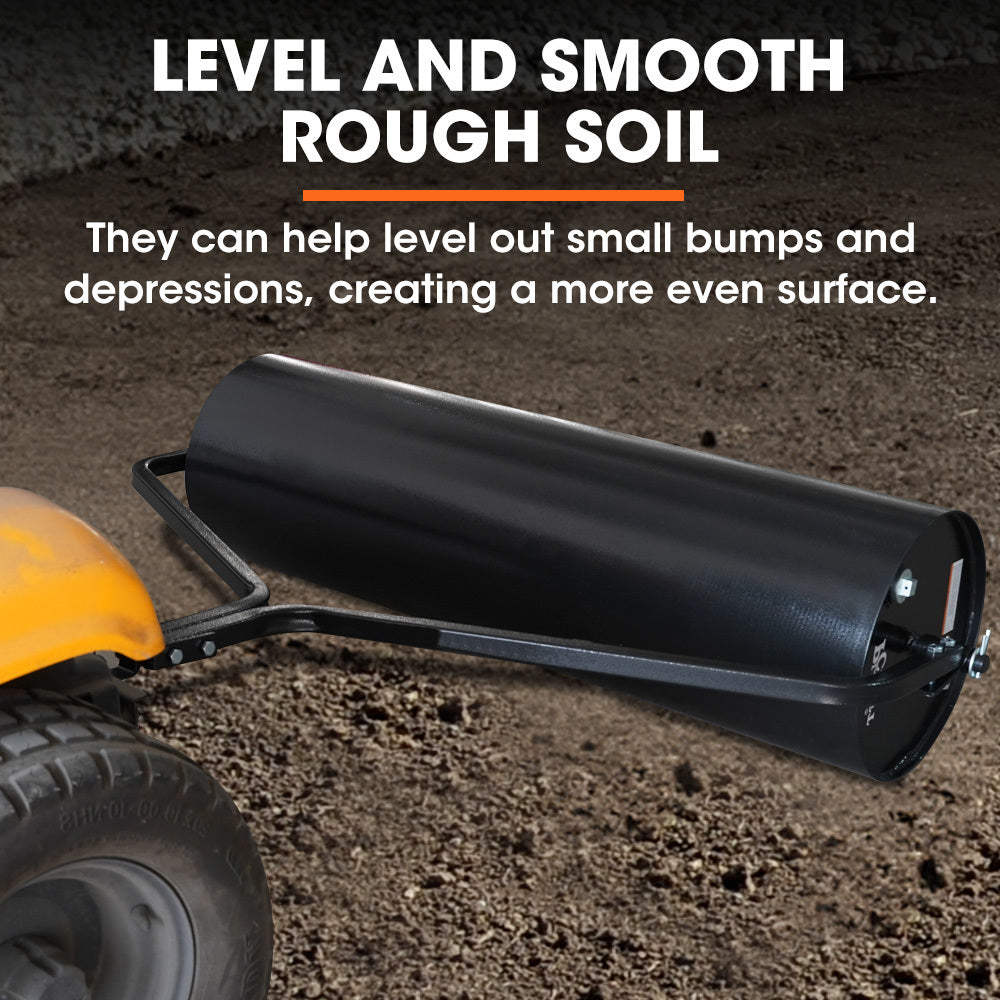 PlantCraft 48" 116L Tow-Behind Lawn Roller Water/Sand Fill