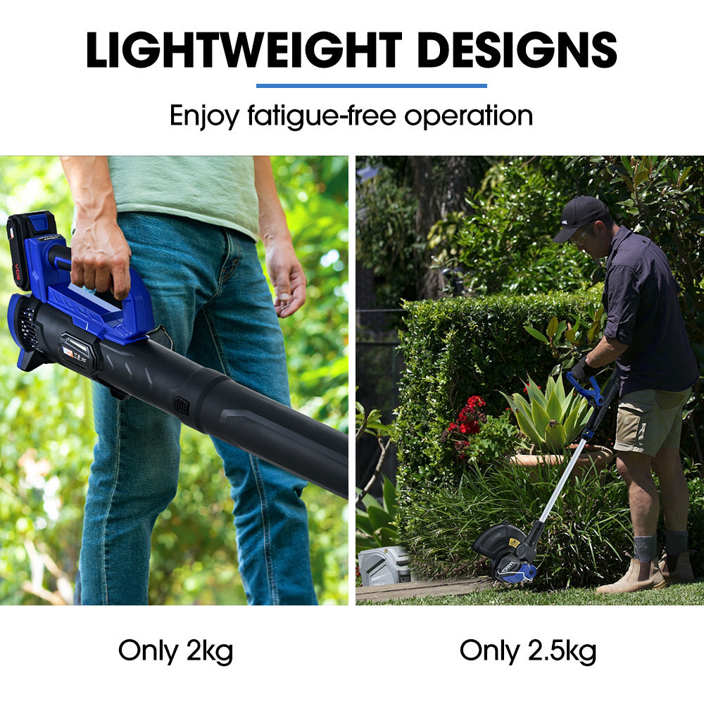 PowerBlade 20V Leaf Blower & Line Trimmer/Edger Combo Kit 4.0Ah Battery