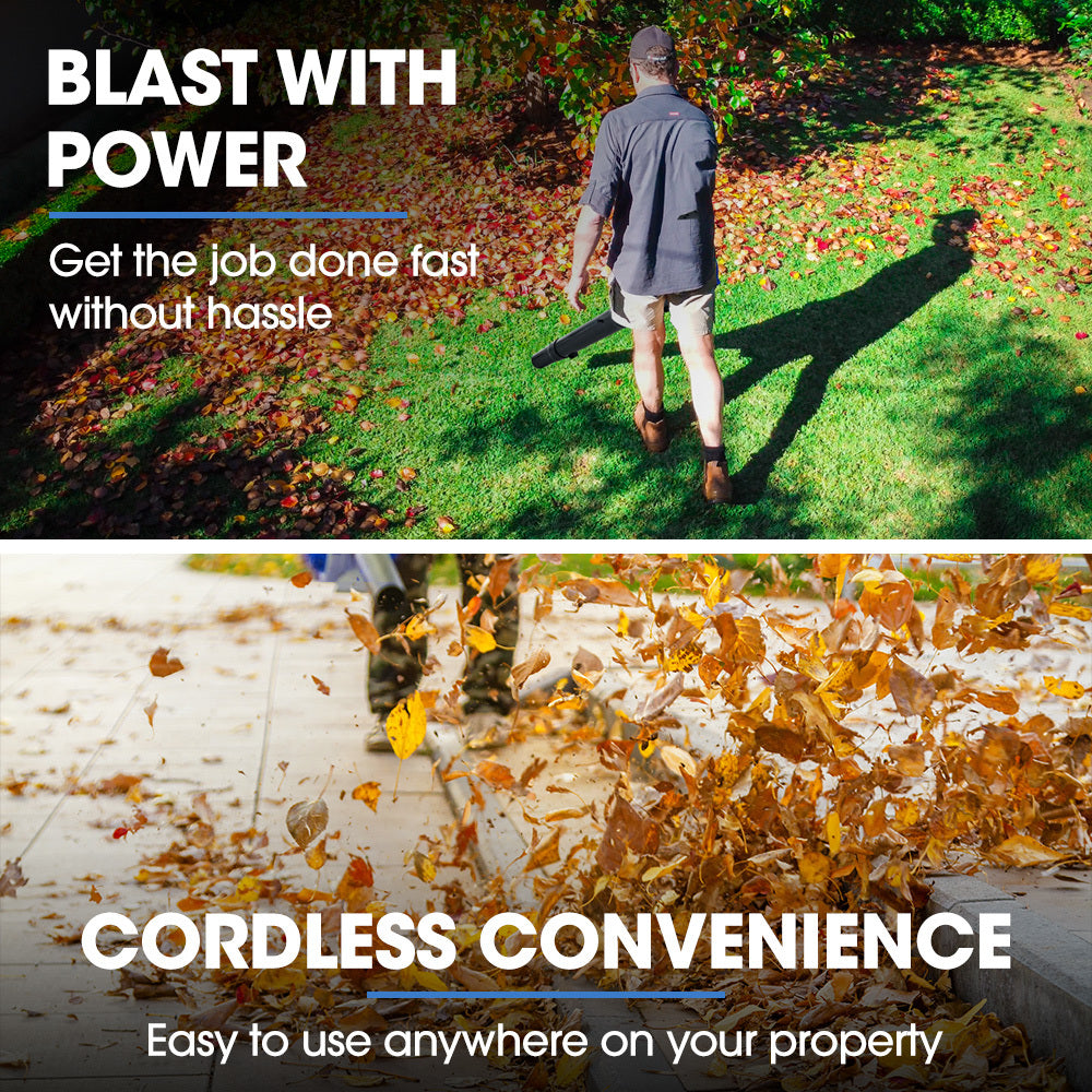 PowerBlade 20V Leaf Blower & Line Trimmer/Edger Combo Kit 4.0Ah Battery