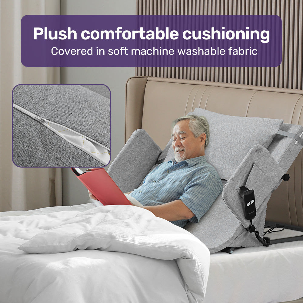 Equipmed Full Electric Adjustable Bed Backrest Grey