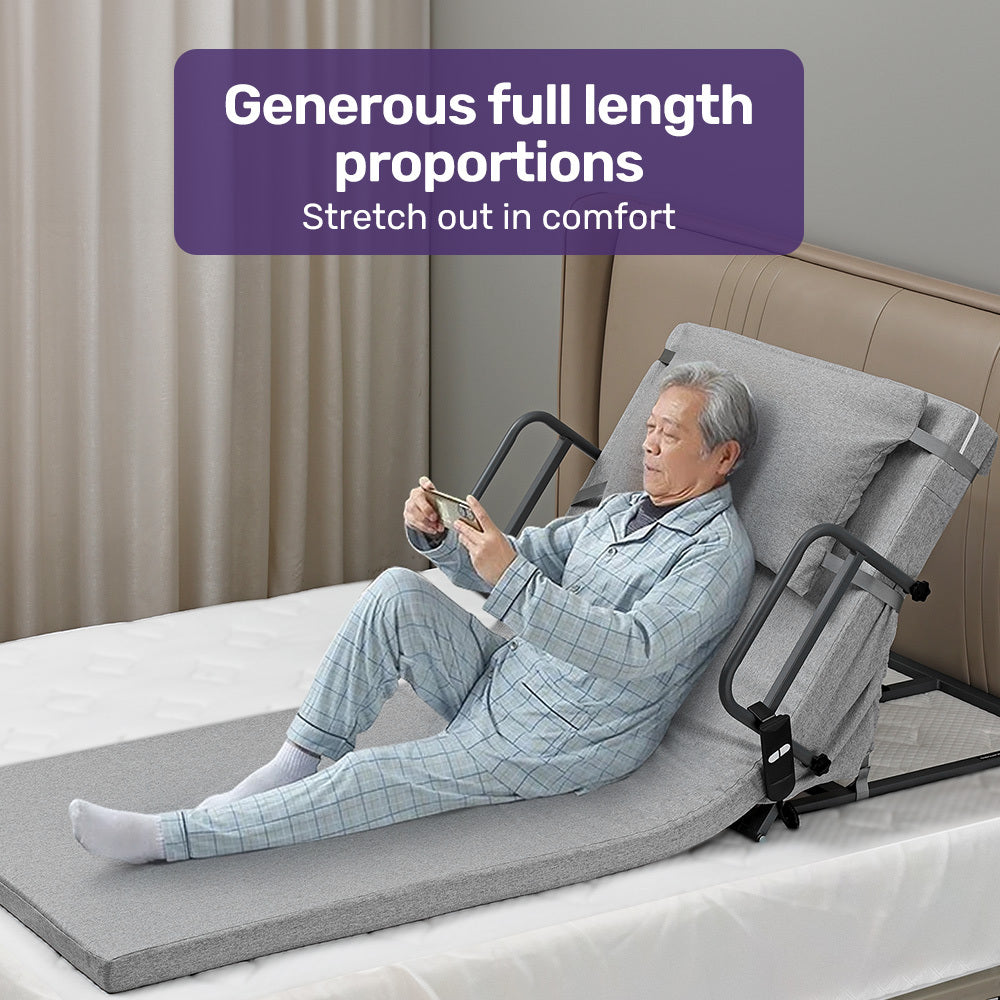 Equipmed Full Electric Adjustable Bed Backrest Grey