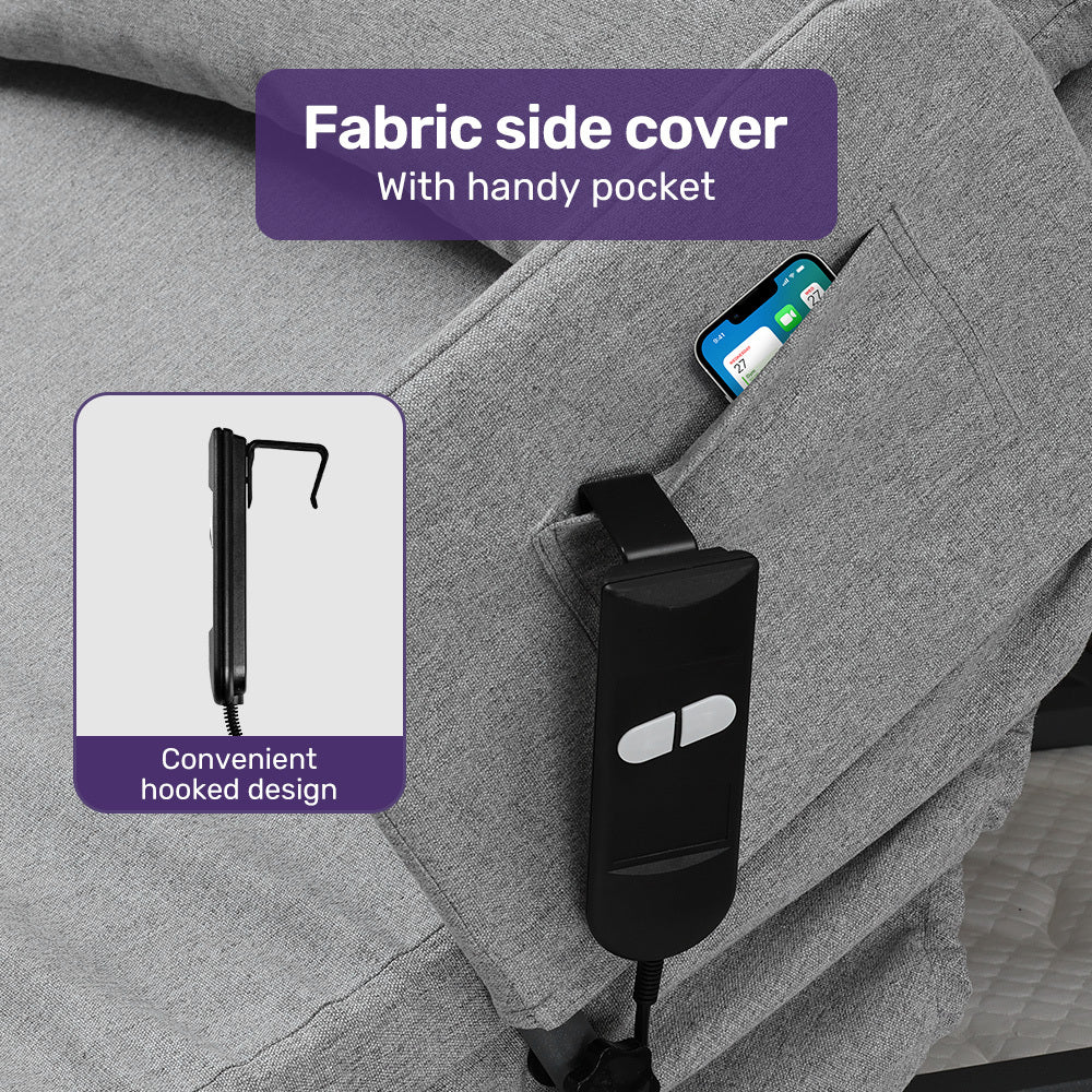Equipmed Electric Adjustable Backrest German-Engineered Grey