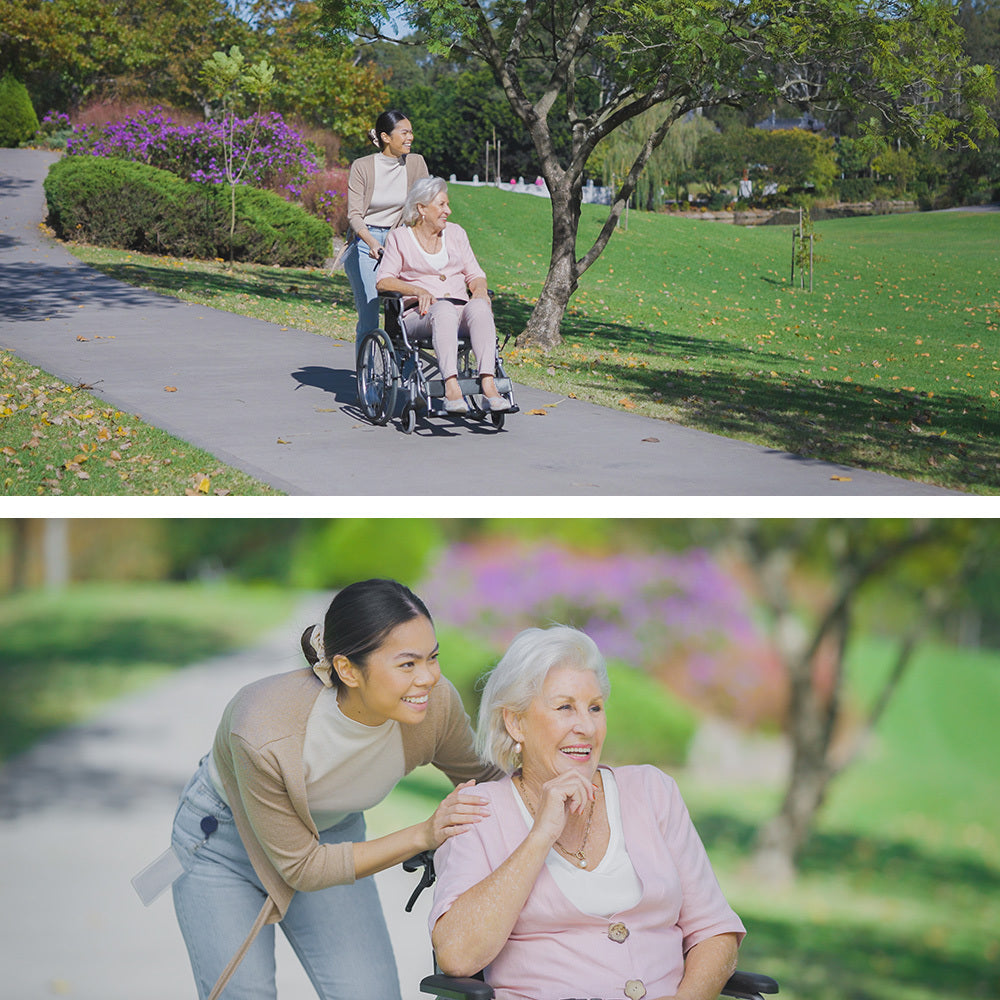 SmartLine 20" Folding Aluminium Wheelchair Grey/Black