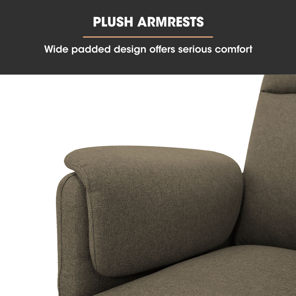 FORTIA Electric Recliner Armchair Single Beige