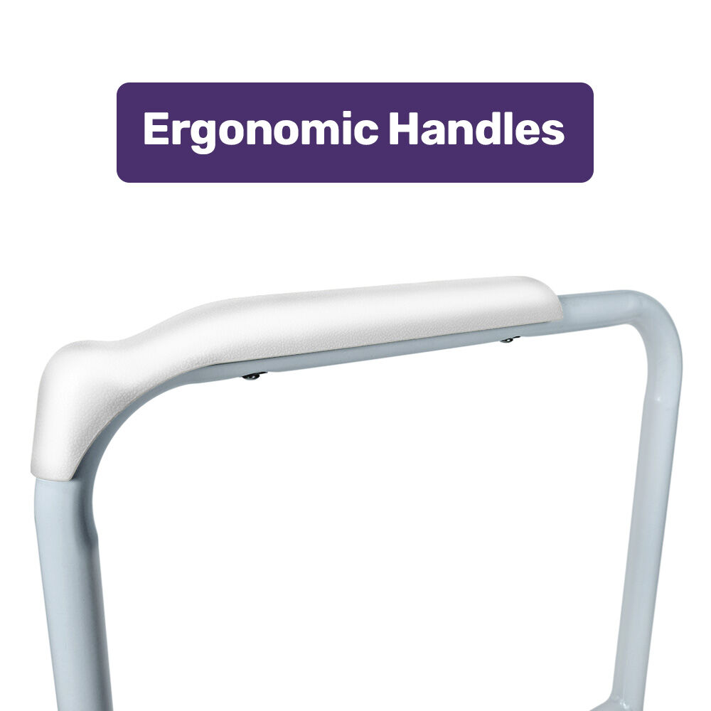 Equipmed Adjustable Over Toilet Safety Frame 125kg Capacity