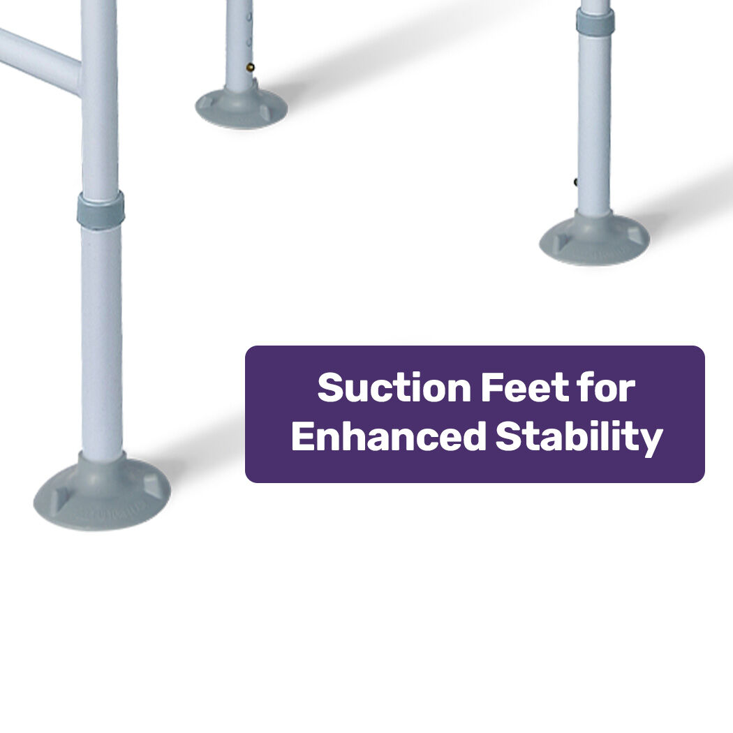 Equipmed Adjustable Over Toilet Safety Frame 125kg Capacity