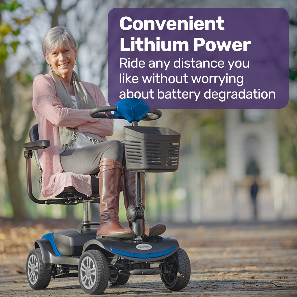 FreeRoam+ Mid Mobility Scooter Lithium Fast Charge Blue