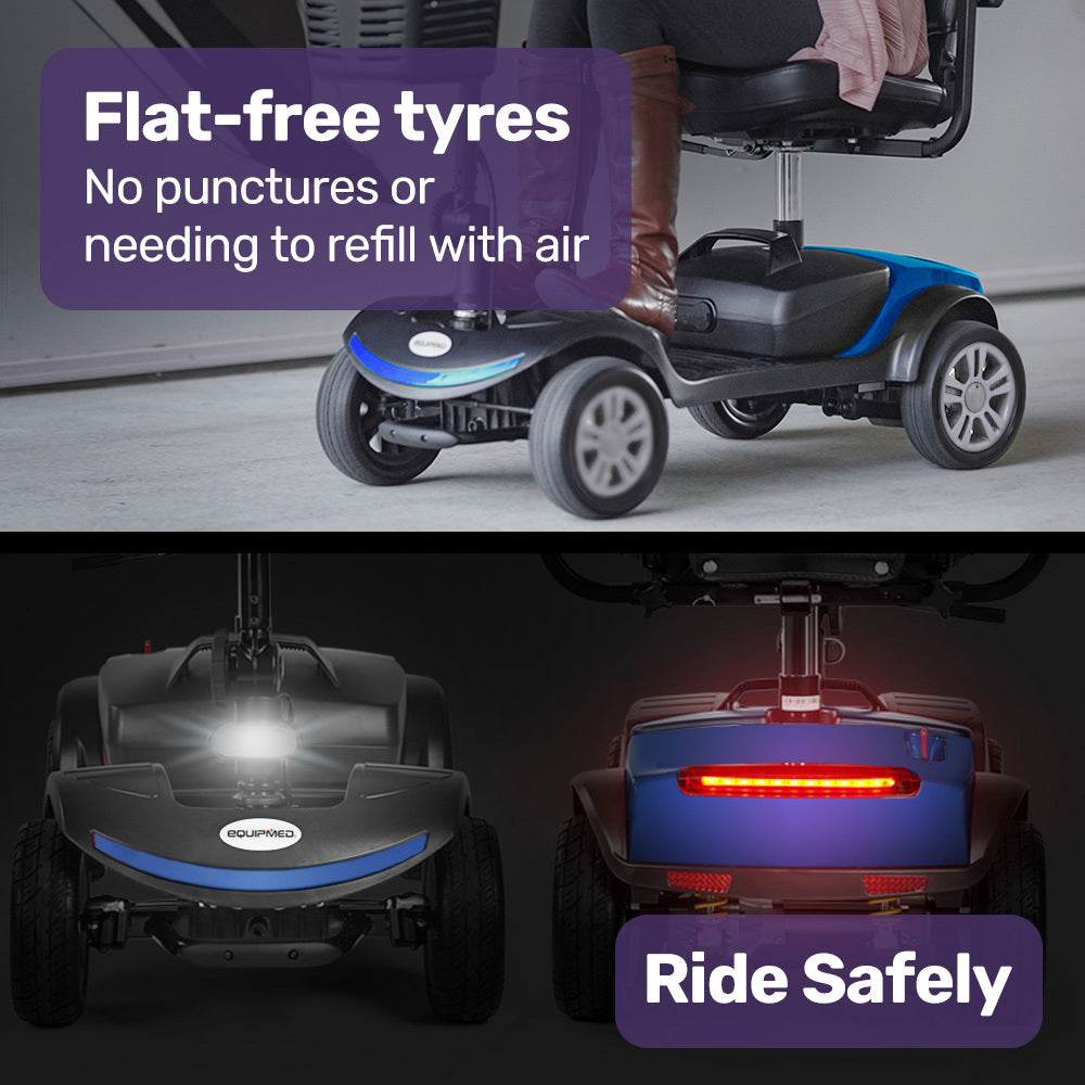 FreeRoam+ Mid Mobility Scooter Lithium Fast Charge Blue