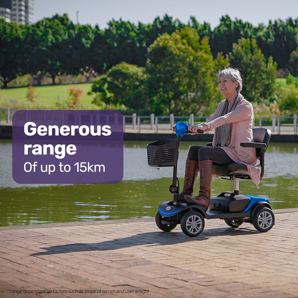 FreeRoam+ Mid Mobility Scooter Lithium Fast Charge Blue