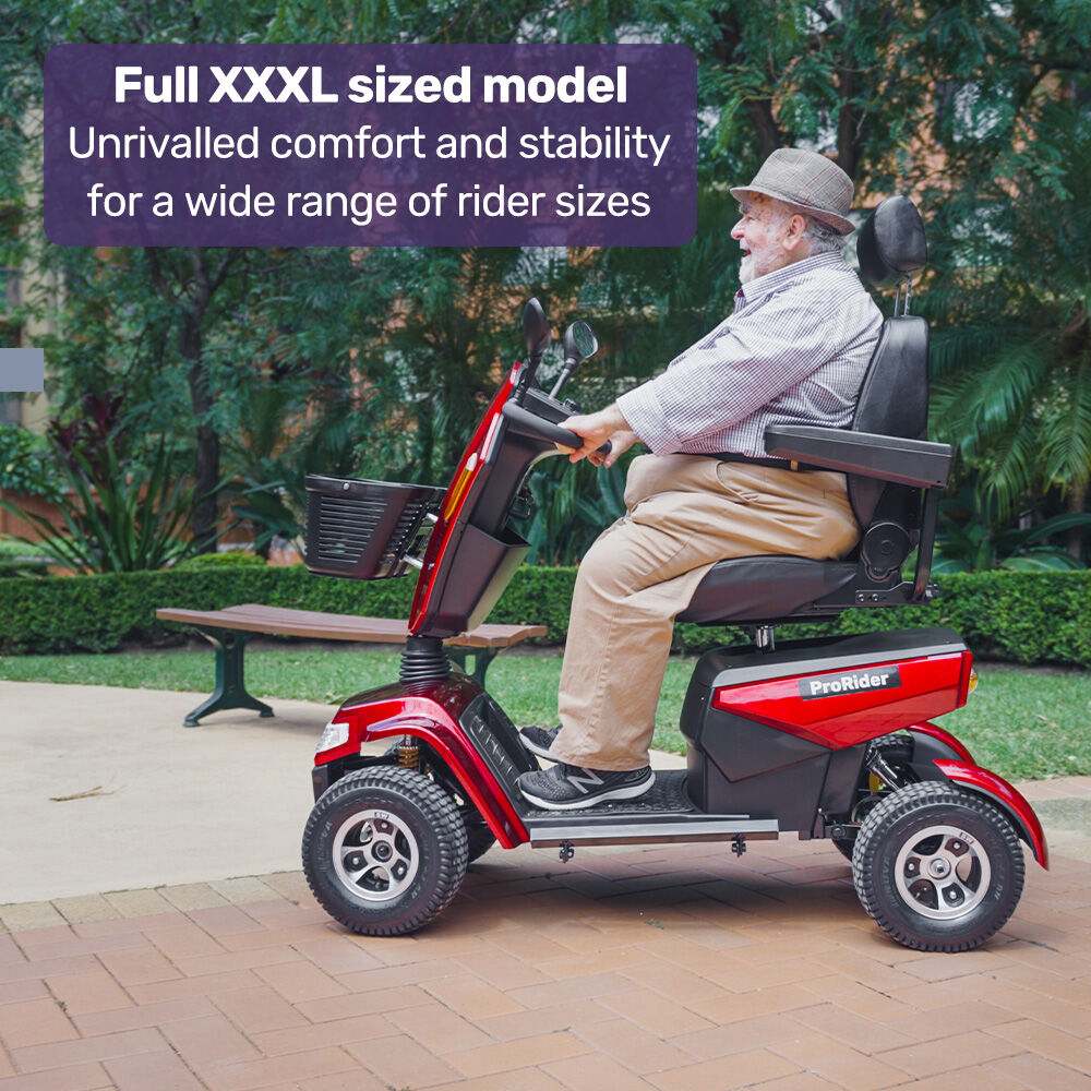 ProRider Ultra XXXL Mobility Scooter 200kg Capacity Red